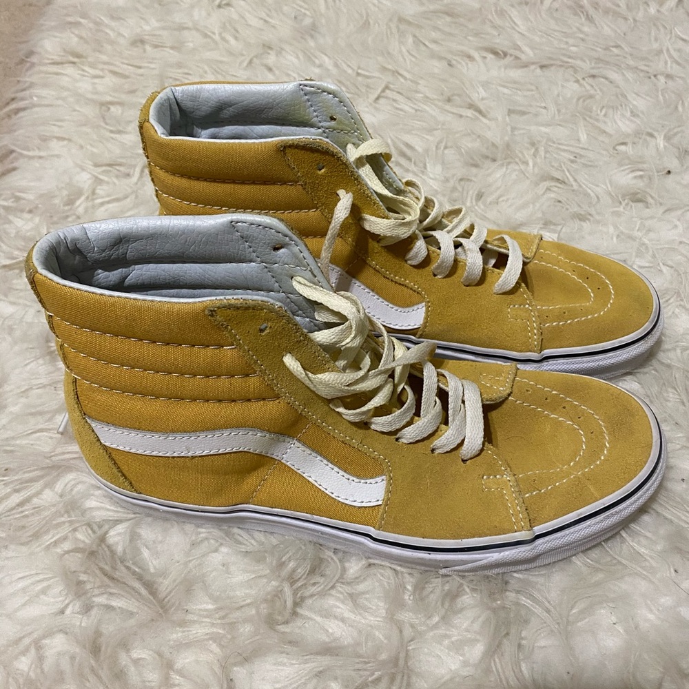 Vans yellow high top